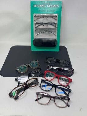 Reading glasses lot of 11 pcs with +2.50 magnification